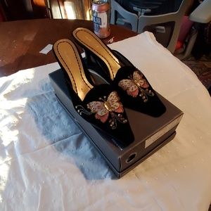 Matisse butterfly mules velvet shoes